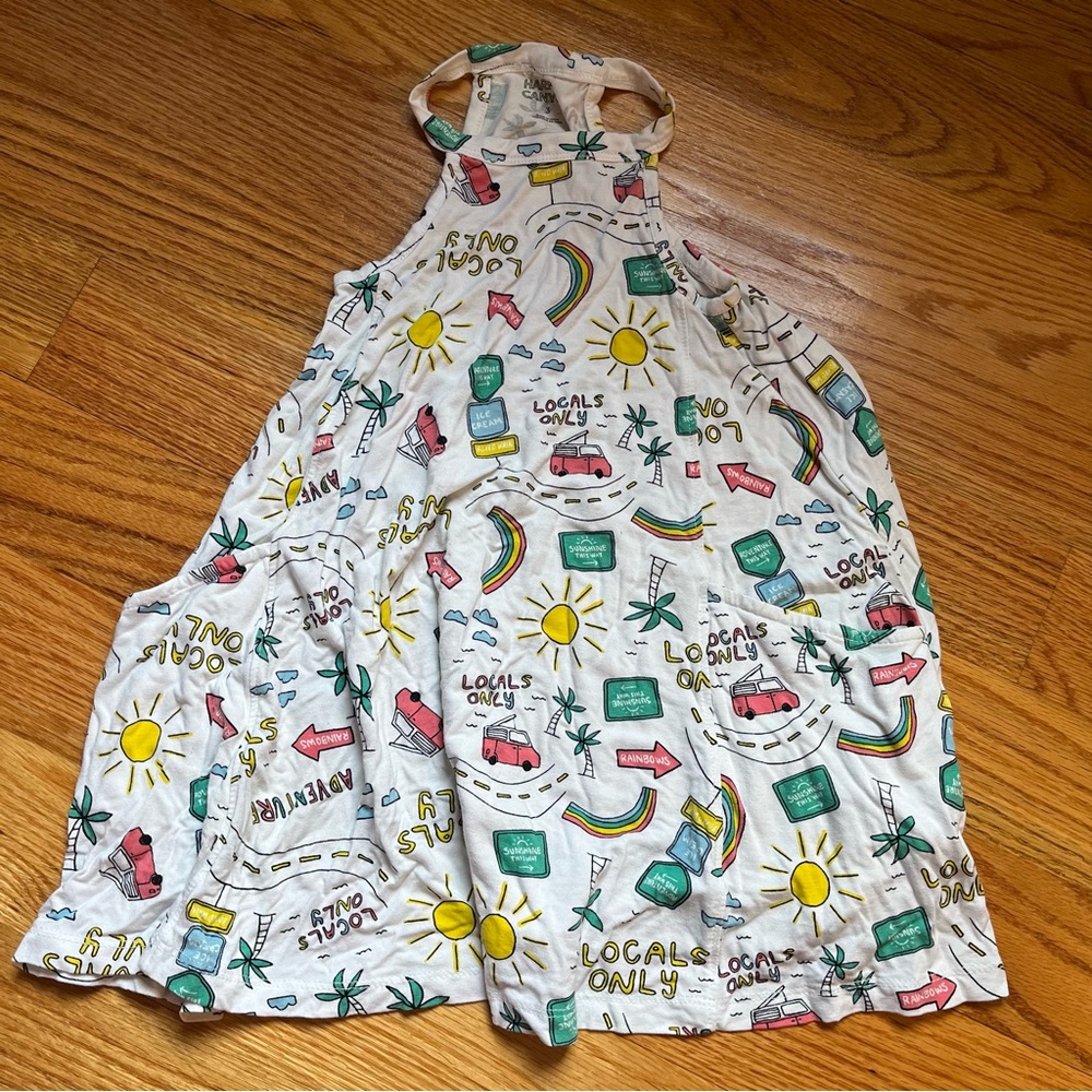 Harper Canyon locals only rainbow flouncy swing dress size 3